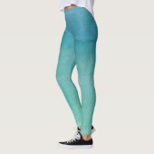Leggings Gradient d'ombre de bleu de turquoise pour le (Gauche)