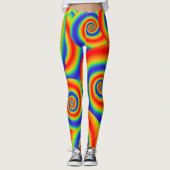 Leggings Gradient du Colorful Spiral Effect (Devant)