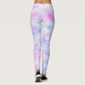 Leggings Gradient esthétique Nuages pastel (Dos)