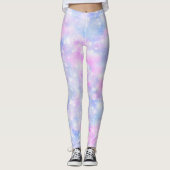 Leggings Gradient esthétique Nuages pastel (Devant)