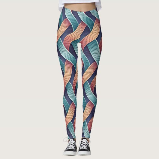 Leggings Gradient Flow Illusion | Seamless Abstract 3D (Devant)