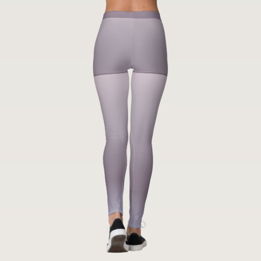 Leggings Gradient gris Brown bleu, Shorts, Monogramme perso (Dos)