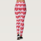 Leggings Gradient Hearts Saint-Valentin (Dos)