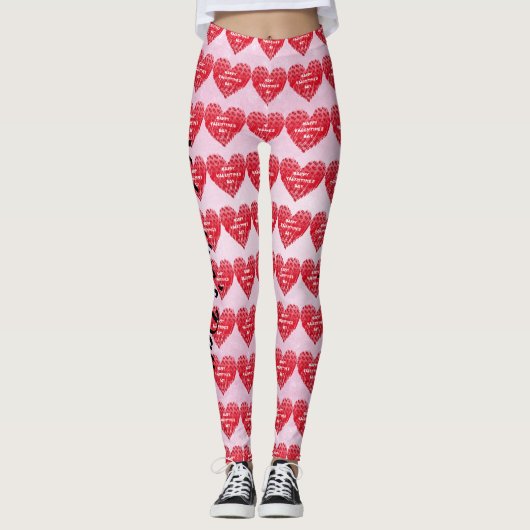 Leggings Gradient Hearts Saint-Valentin (Devant)