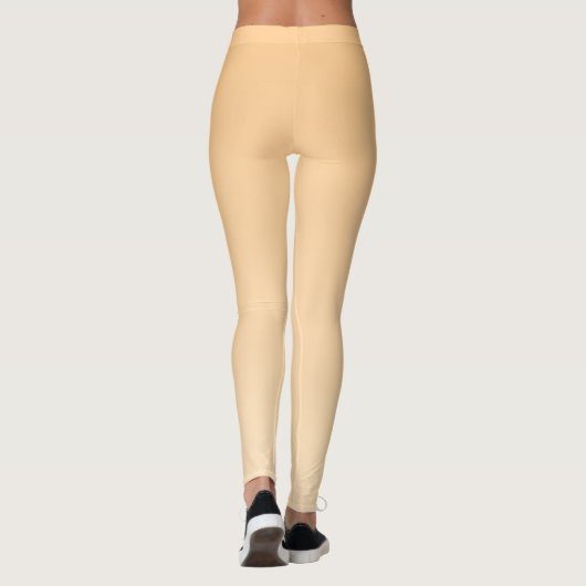 Leggings Gradient jaune clair et orange (Dos)
