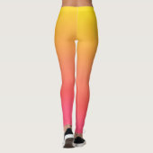 Leggings Gradient jaune et rose (Dos)