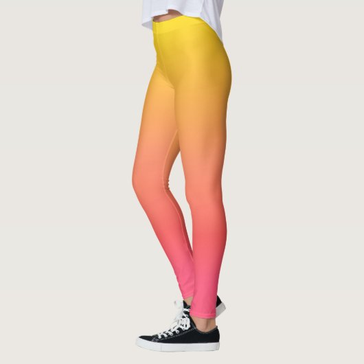 Leggings Gradient jaune et rose (Gauche)