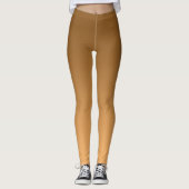 Leggings Gradient neutre et simple d'or (Devant)