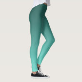 Leggings Gradient neutre et simple Teal (Droite)