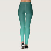 Leggings Gradient neutre et simple Teal (Dos)