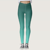 Leggings Gradient neutre et simple Teal (Devant)