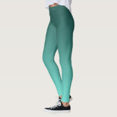 Leggings Gradient neutre et simple Teal (Gauche)