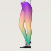 Leggings Gradient ombre green yellow pink purple soft blurr (Gauche)