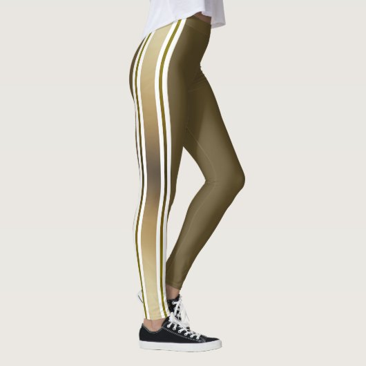Leggings Gradient Or Et Blancs (Droite)