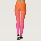 Leggings Gradient orange et rose (Dos)