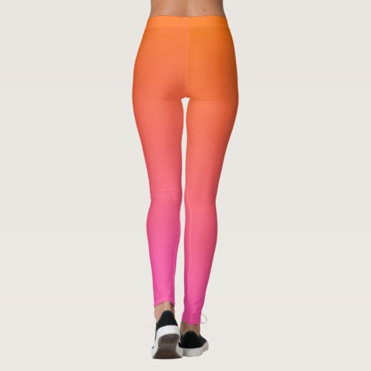 Leggings Gradient orange et rose (Dos)