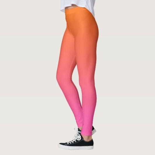 Leggings Gradient orange et rose (Gauche)