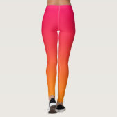 LEGGINGS GRADIENT ORANGE ROSE (Dos)