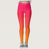 LEGGINGS GRADIENT ORANGE ROSE (Devant)
