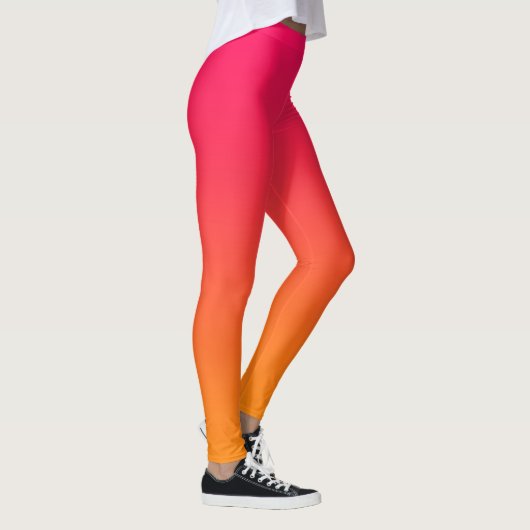 LEGGINGS GRADIENT ORANGE ROSE (Droite)