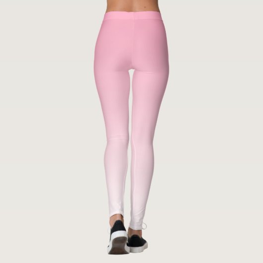 Leggings Gradient rose et blanc doux (Dos)