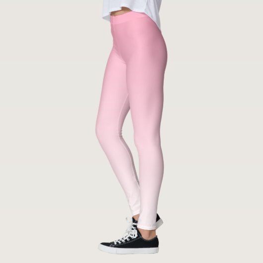 Leggings Gradient rose et blanc doux (Gauche)