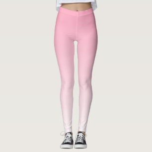 Leggings Gradient rose et blanc doux