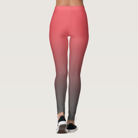 Leggings Gradient rouge rouge tendance (Dos)