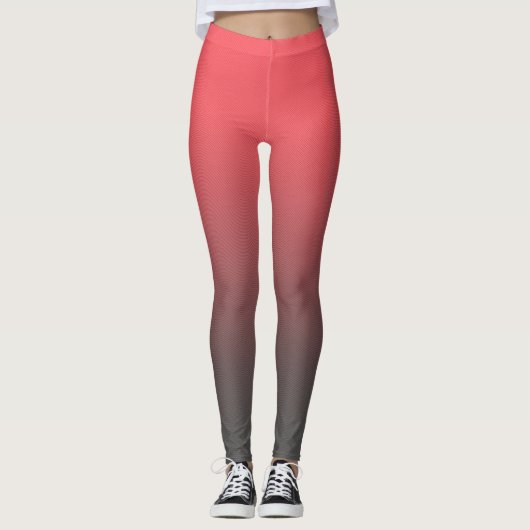 Leggings Gradient rouge rouge tendance (Devant)