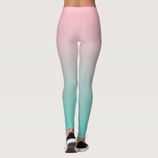Leggings Gradient Turquoise rose pâle (Dos)