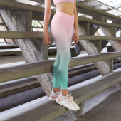 Leggings Gradient Turquoise rose pâle