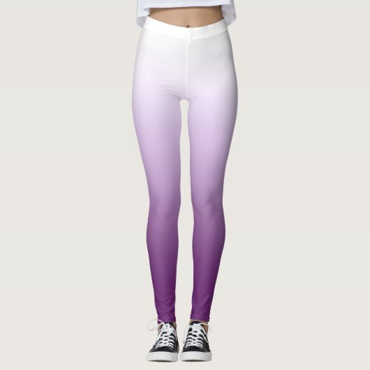 Leggings Gradient violet lilas ombre (Devant)