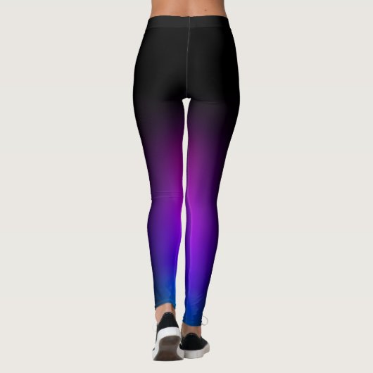 Leggings Gradient violet noir (Dos)