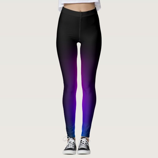 Leggings Gradient violet noir (Devant)