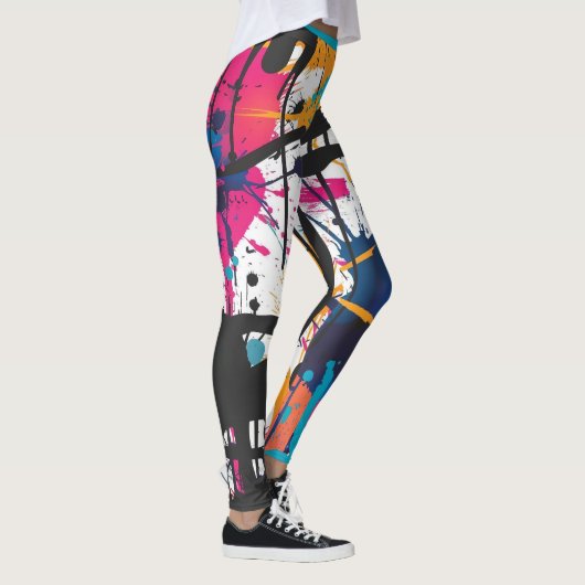 Leggings Graffiti abstrait (Droite)