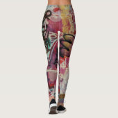 Leggings Graffiti Abstrait coloré (Dos)