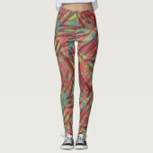 Leggings Graffiti Abstrait motif Peinture de pinceau Leggin (Devant)