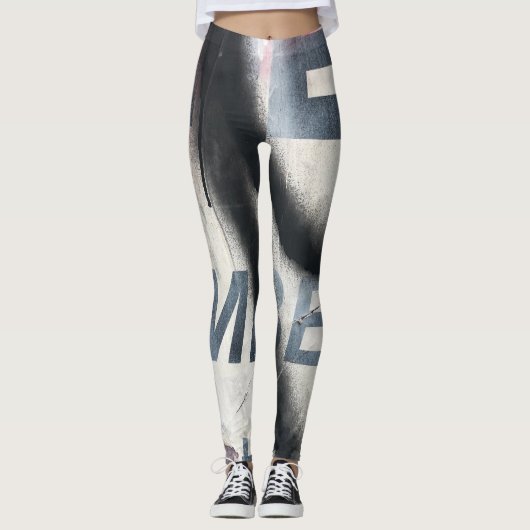 Leggings graffiti américain (Devant)