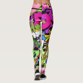 Leggings Graffiti Art : Hip-Hop Style Arrière - plan (Dos)