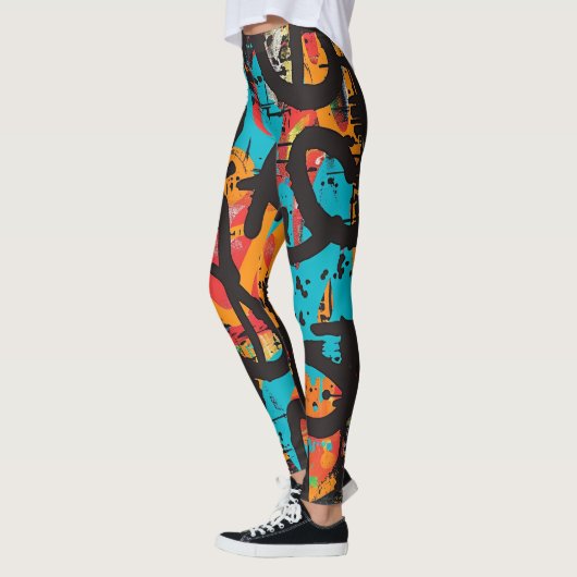 Leggings Graffiti artisanal (Gauche)