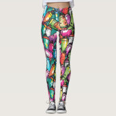 Leggings Graffiti bombes (Devant)
