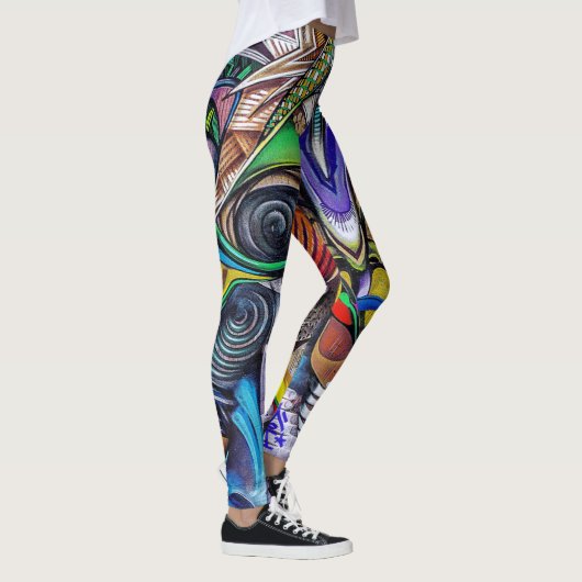 Leggings Graffiti coloré et moderne (Droite)