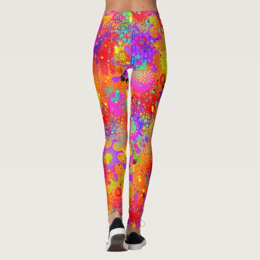 Leggings Graffiti de couleur (Dos)