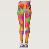 Leggings Graffiti de couleur (Devant)
