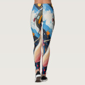 Leggings Graffiti de musique spatiale pour fille Anime (Dos)