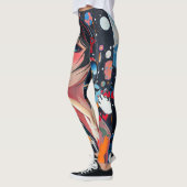 Leggings Graffiti de musique spatiale pour fille Anime (Gauche)