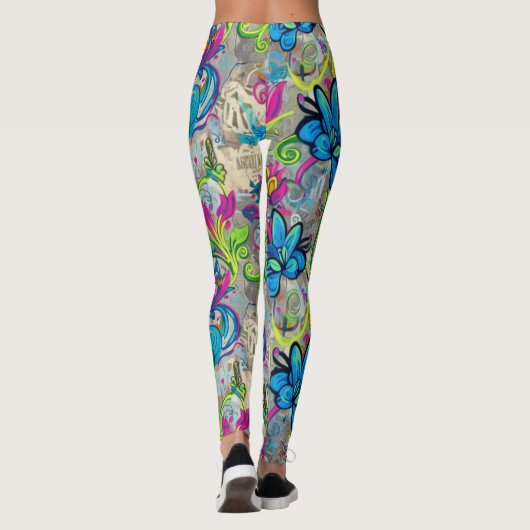 Leggings Graffiti Flowers (Dos)