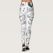 Leggings Graffiti mignon : Doodle Art Set. (Dos)