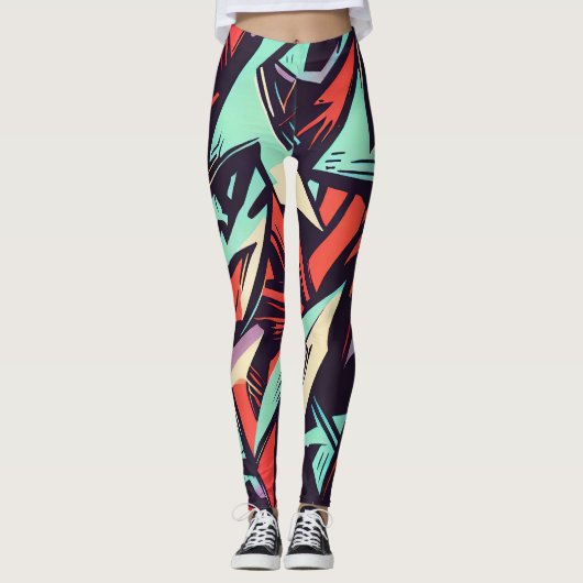 Leggings Graffiti moderne (Devant)