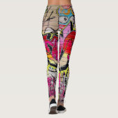 Leggings Graffiti mur, art urbain (Dos)